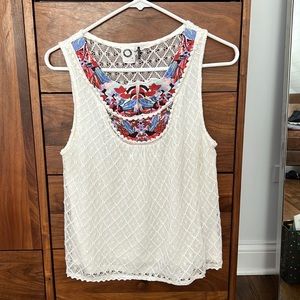 Anthropology crochets tank